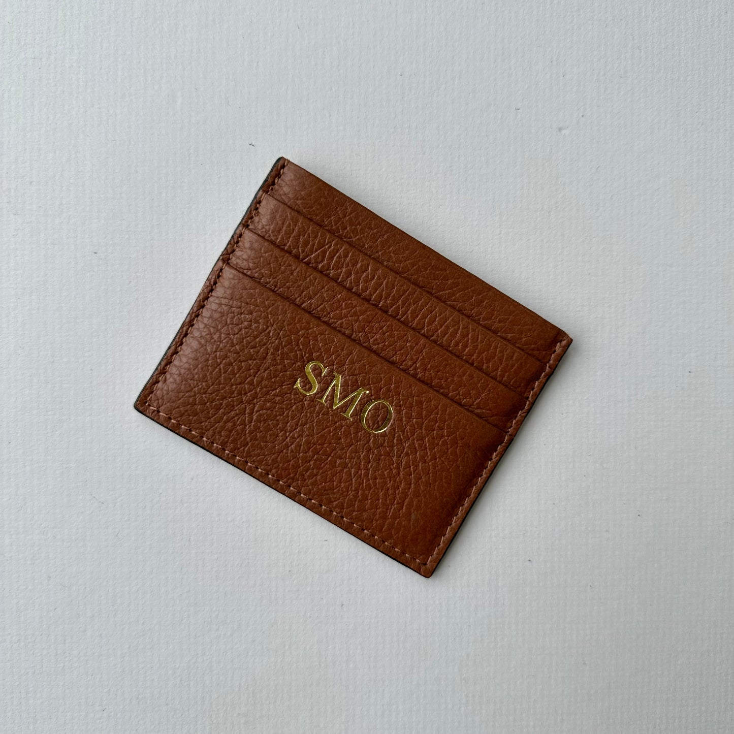 Pre-printed Leather Card Holder - SMO