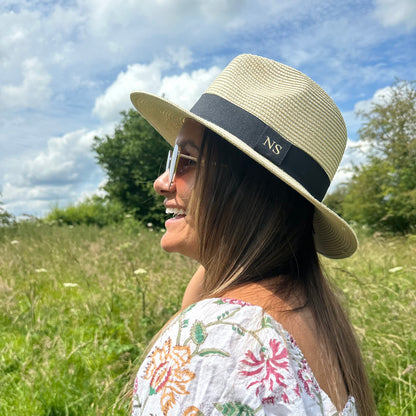 Personalised Straw Fedora Hat