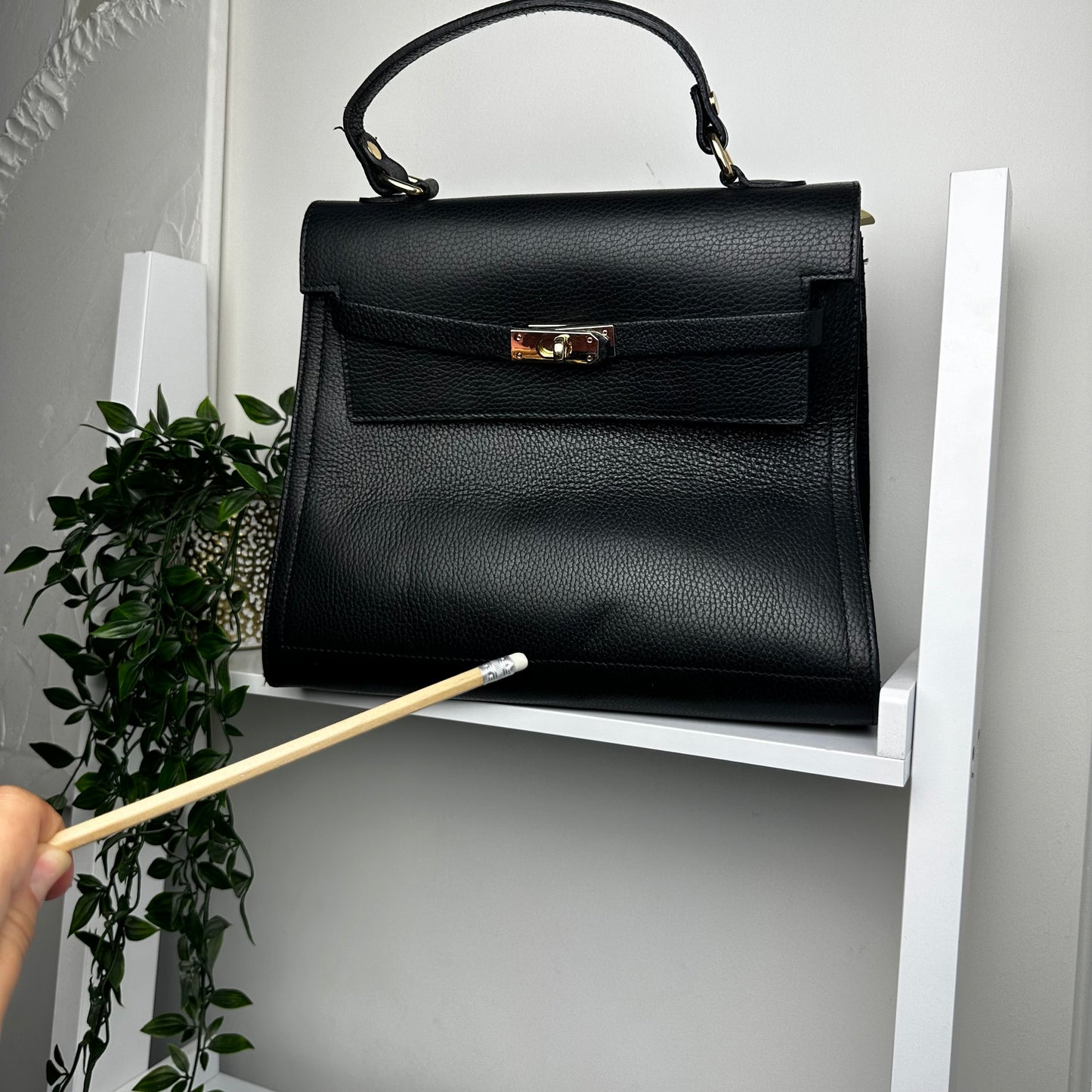 SAMPLE Grace Large Leather Top handle Crossbody Bag