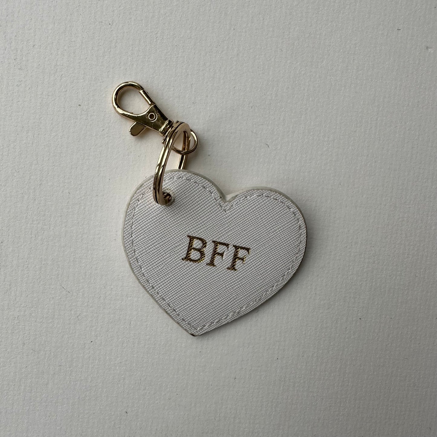 Pre-printed Heart keyring - BFF