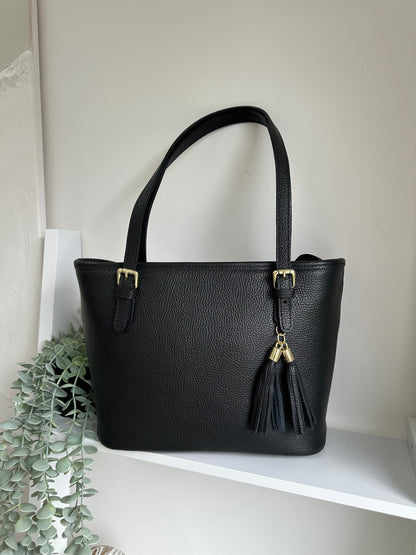 SAMPLE  Personalised Leather Tote tassel bag