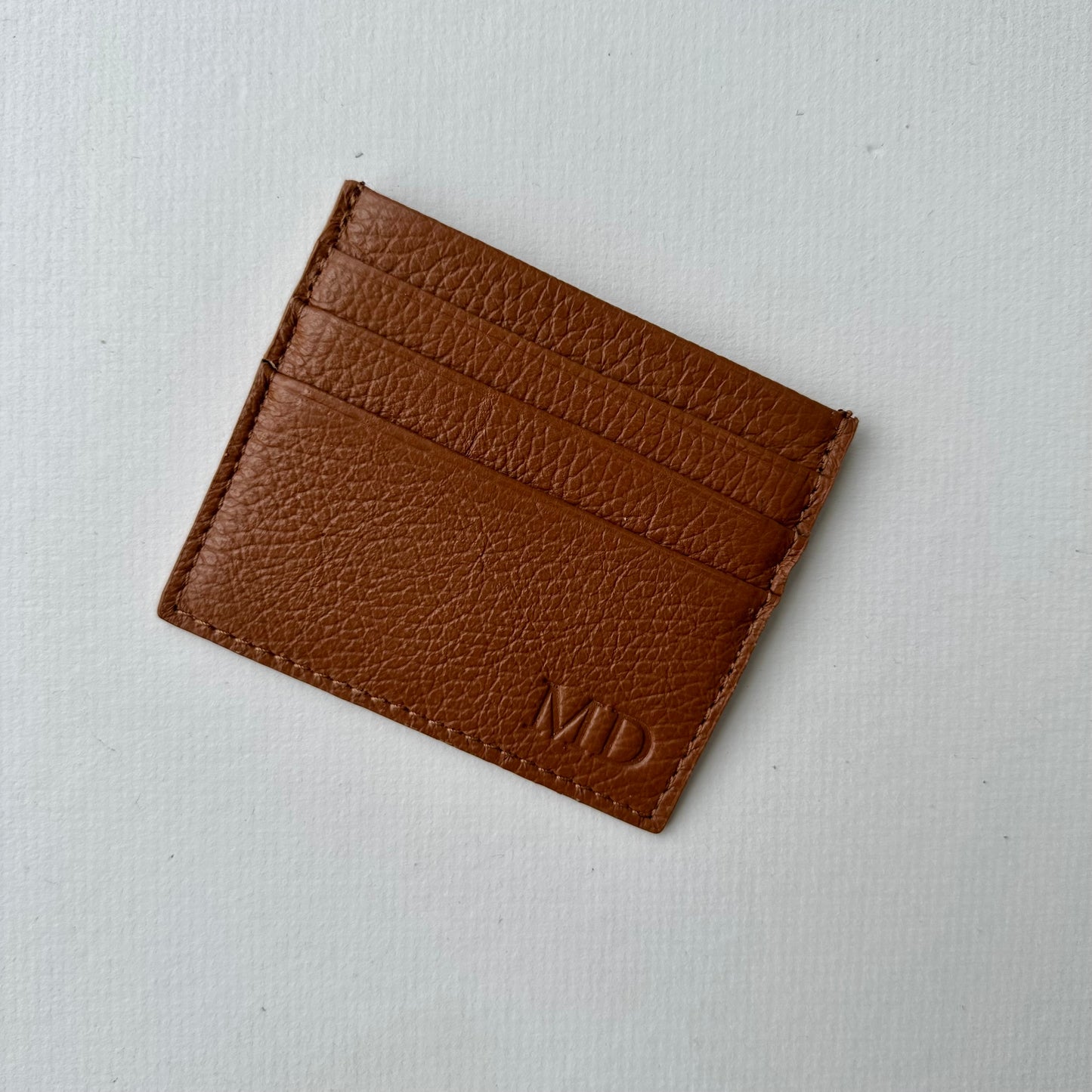 Pre-printed Leather Card Holder - MD