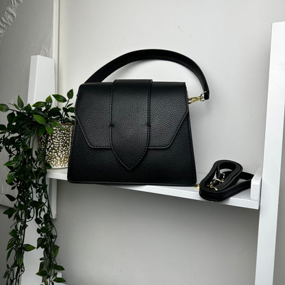 SAMPLE Leather satchel style Crossbody Bag