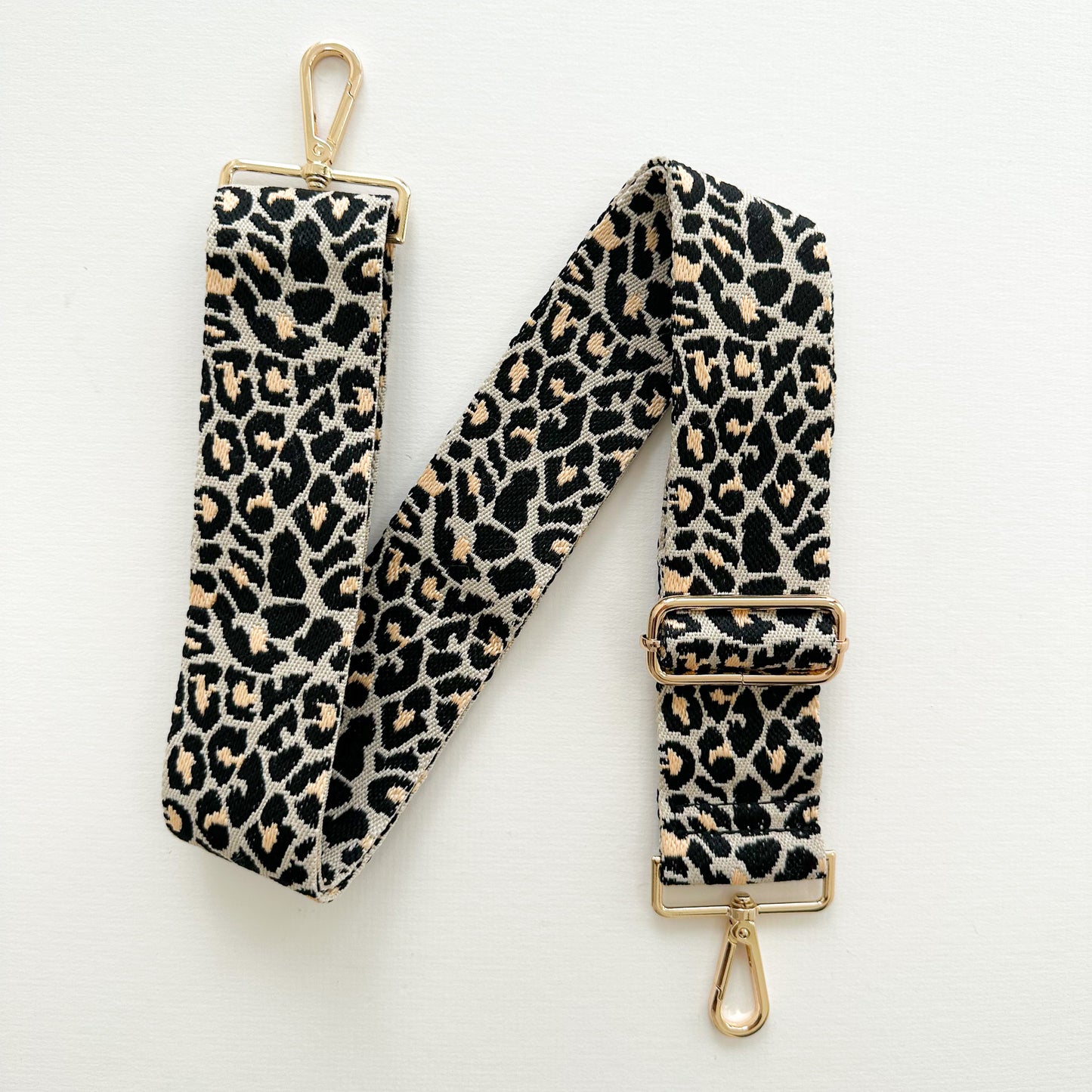 Leopard Print Woven Replacement Bag Straps