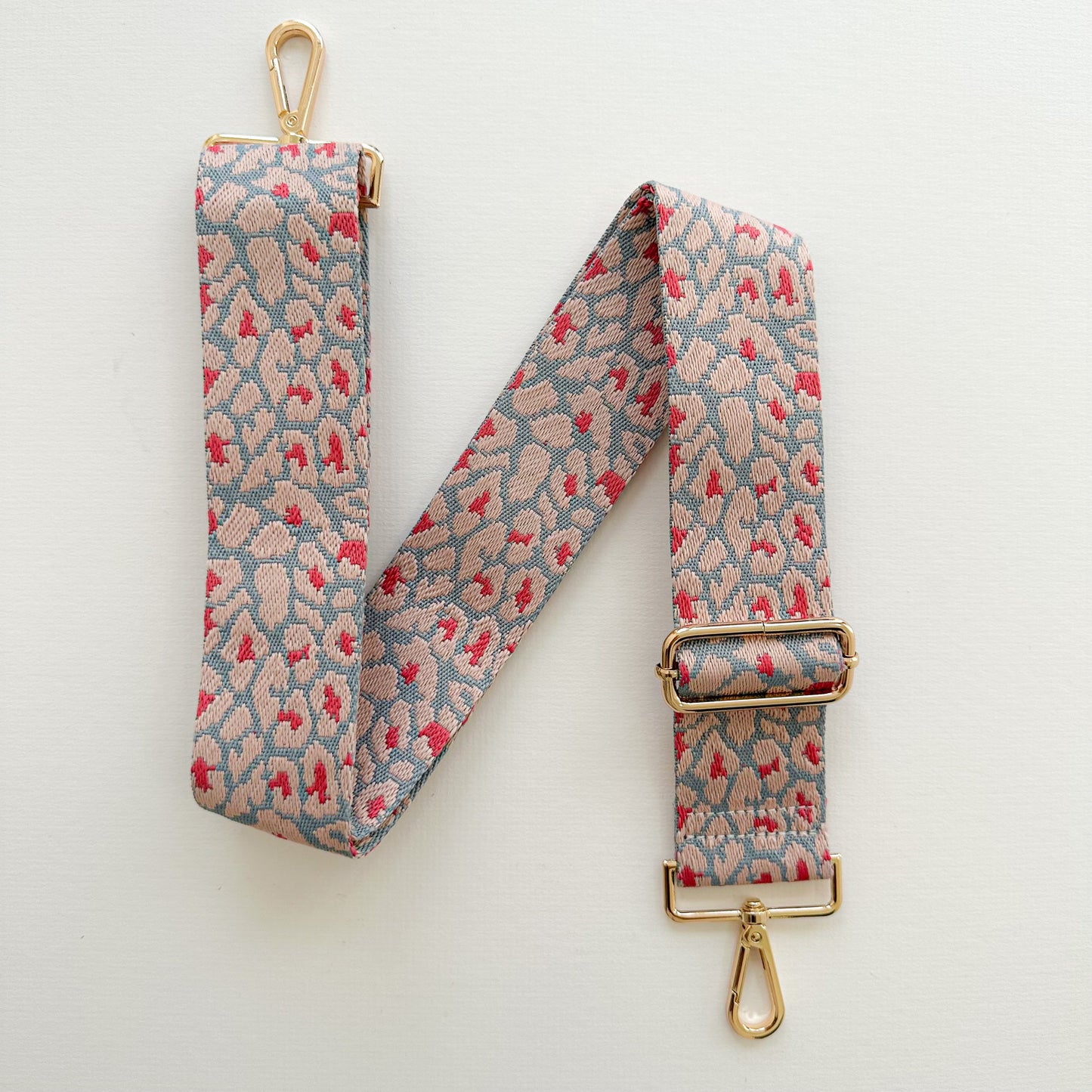 Leopard Print Woven Replacement Bag Straps