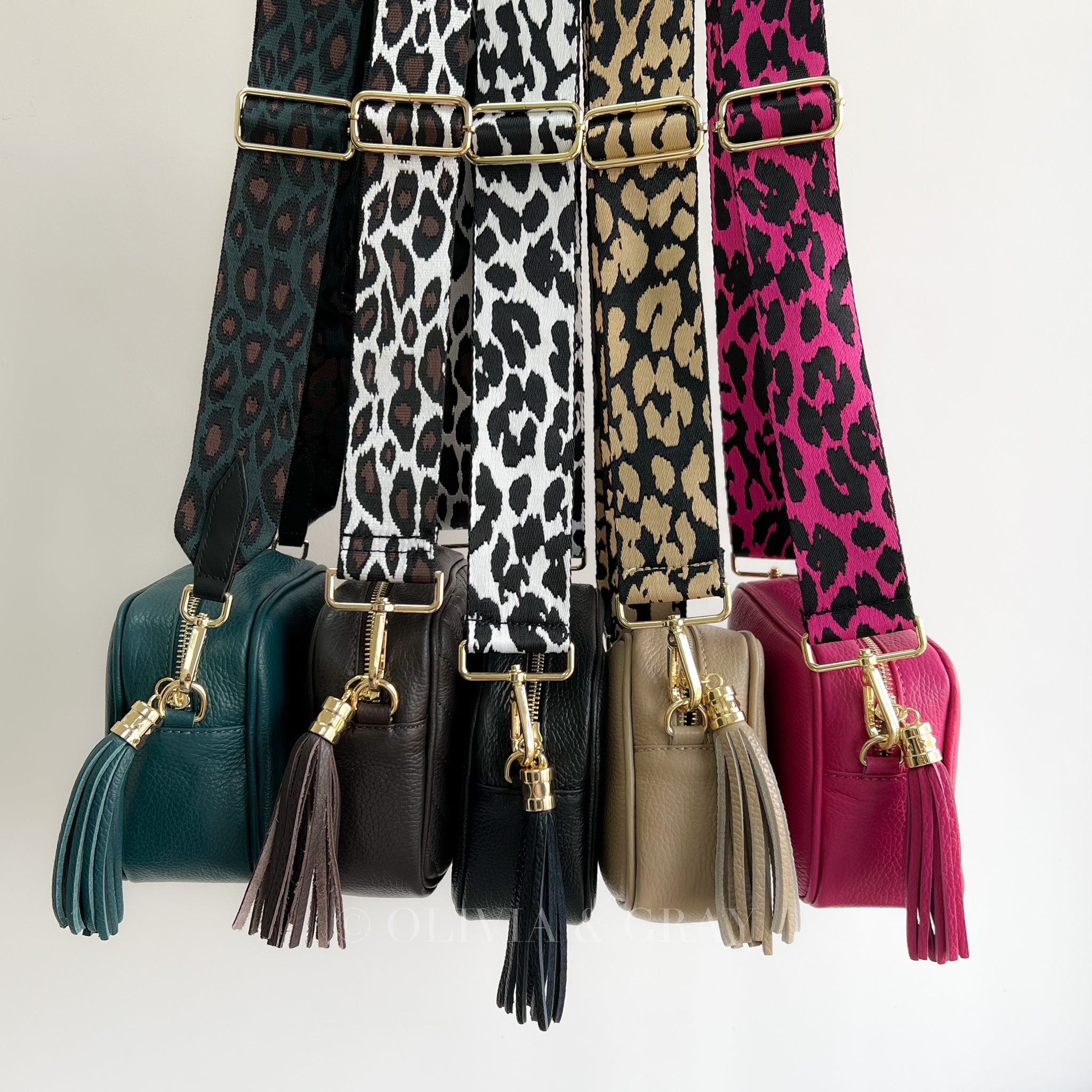 Animal Print detachable Bag Straps – OLIVIA AND GRAY LTD