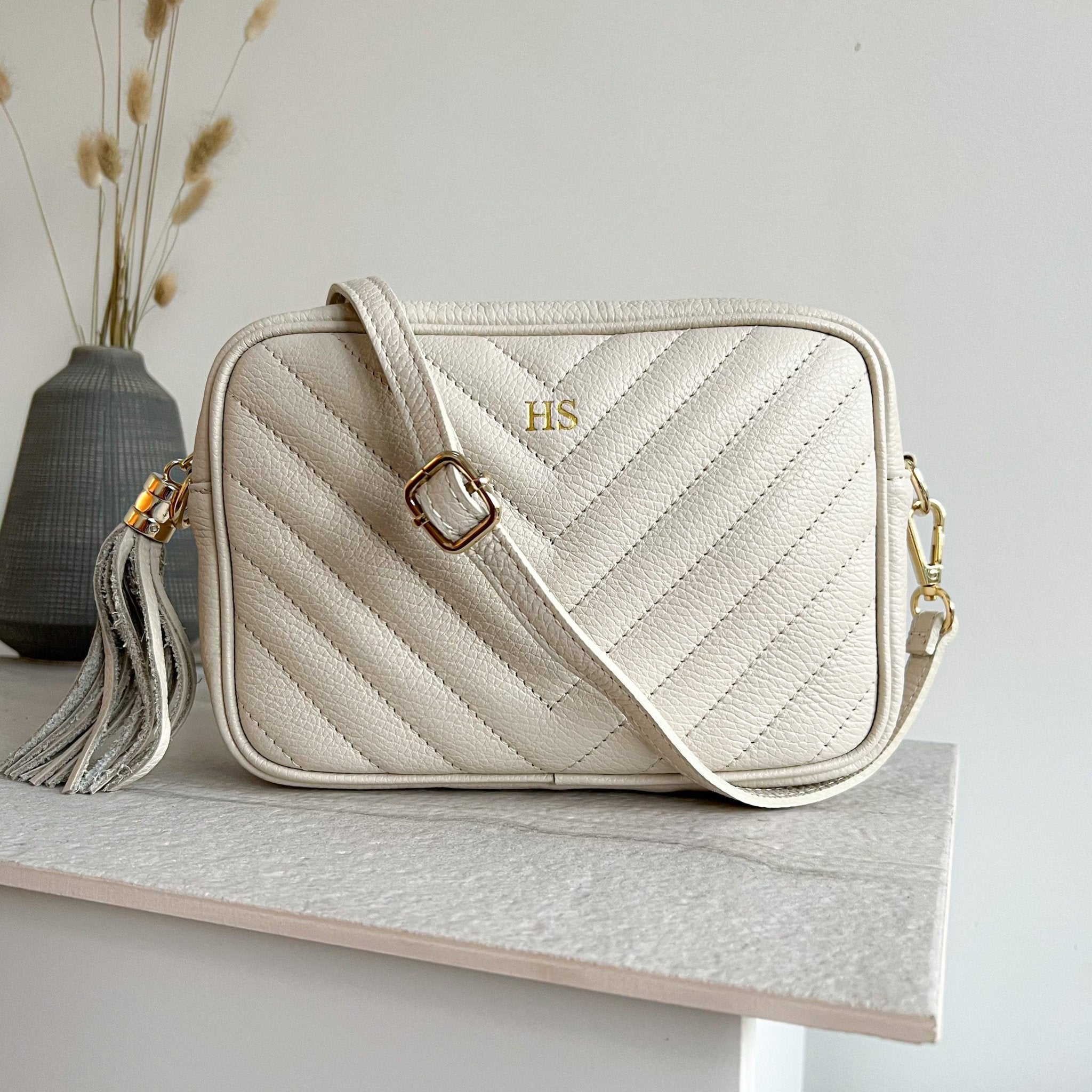 Grey 2024 quilted handbag