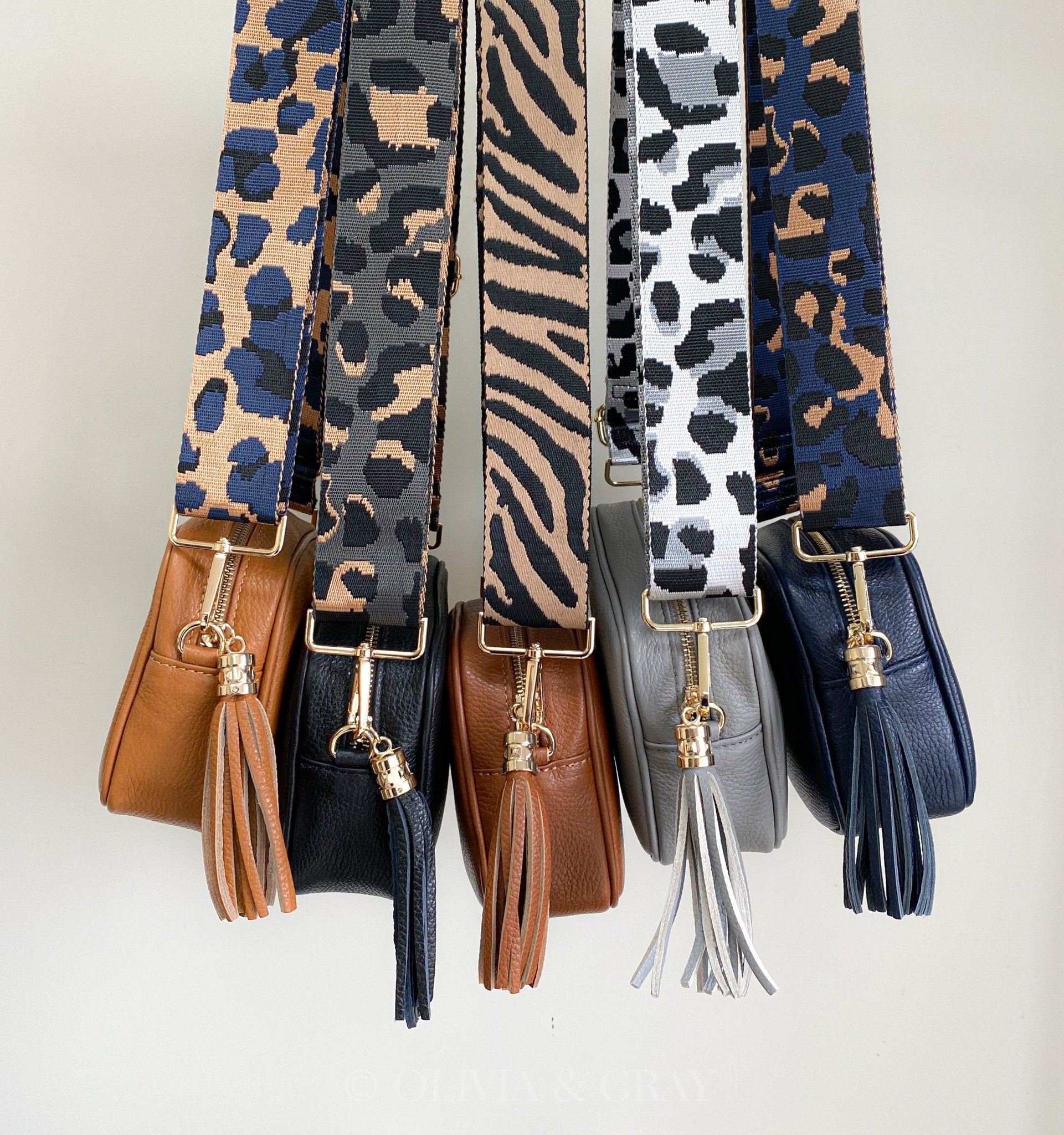 Leopard hotsell bag strap