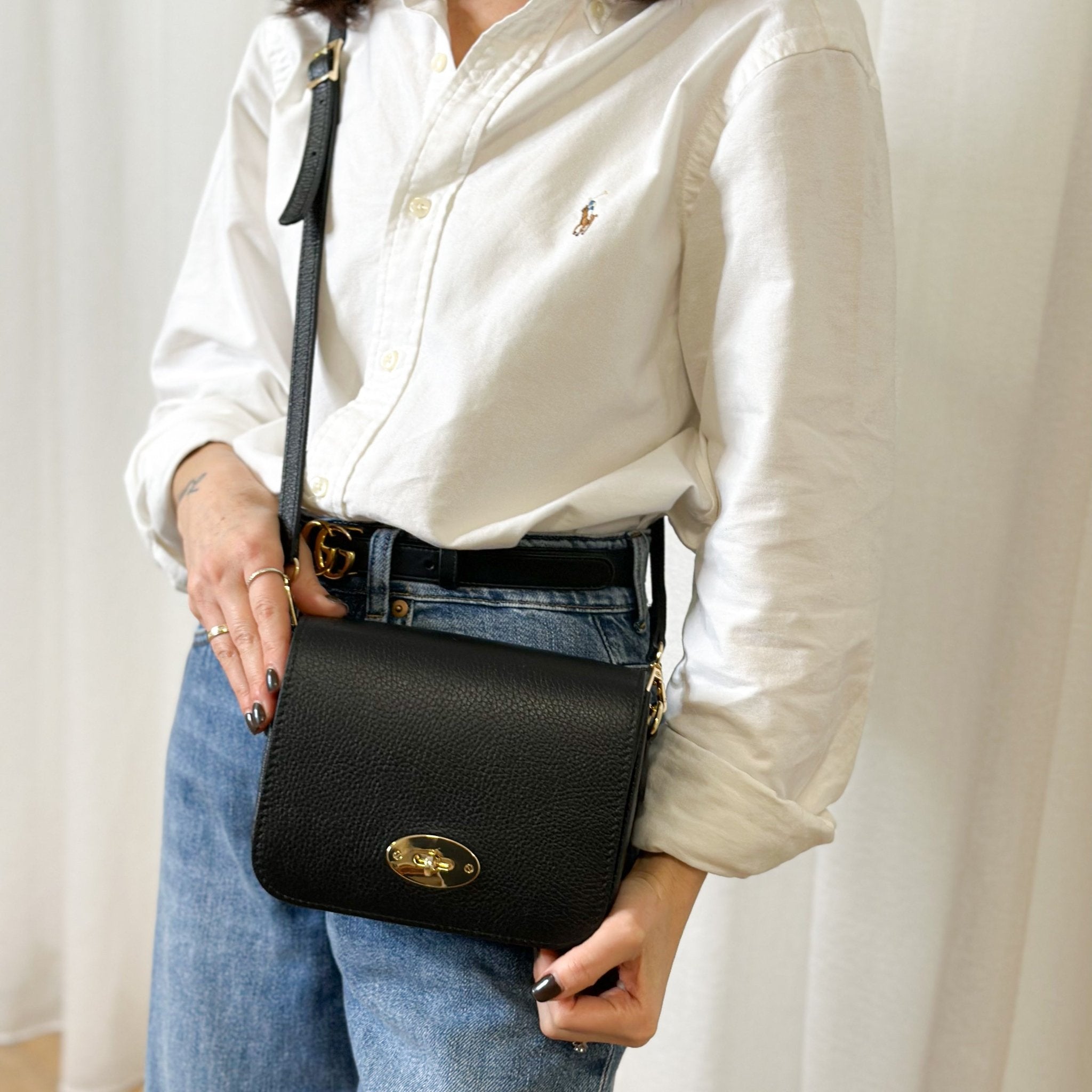 Margot shop leather crossbody