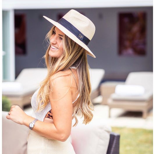 Personalised Straw Fedora Hat - OLIVIA AND GRAY LTD