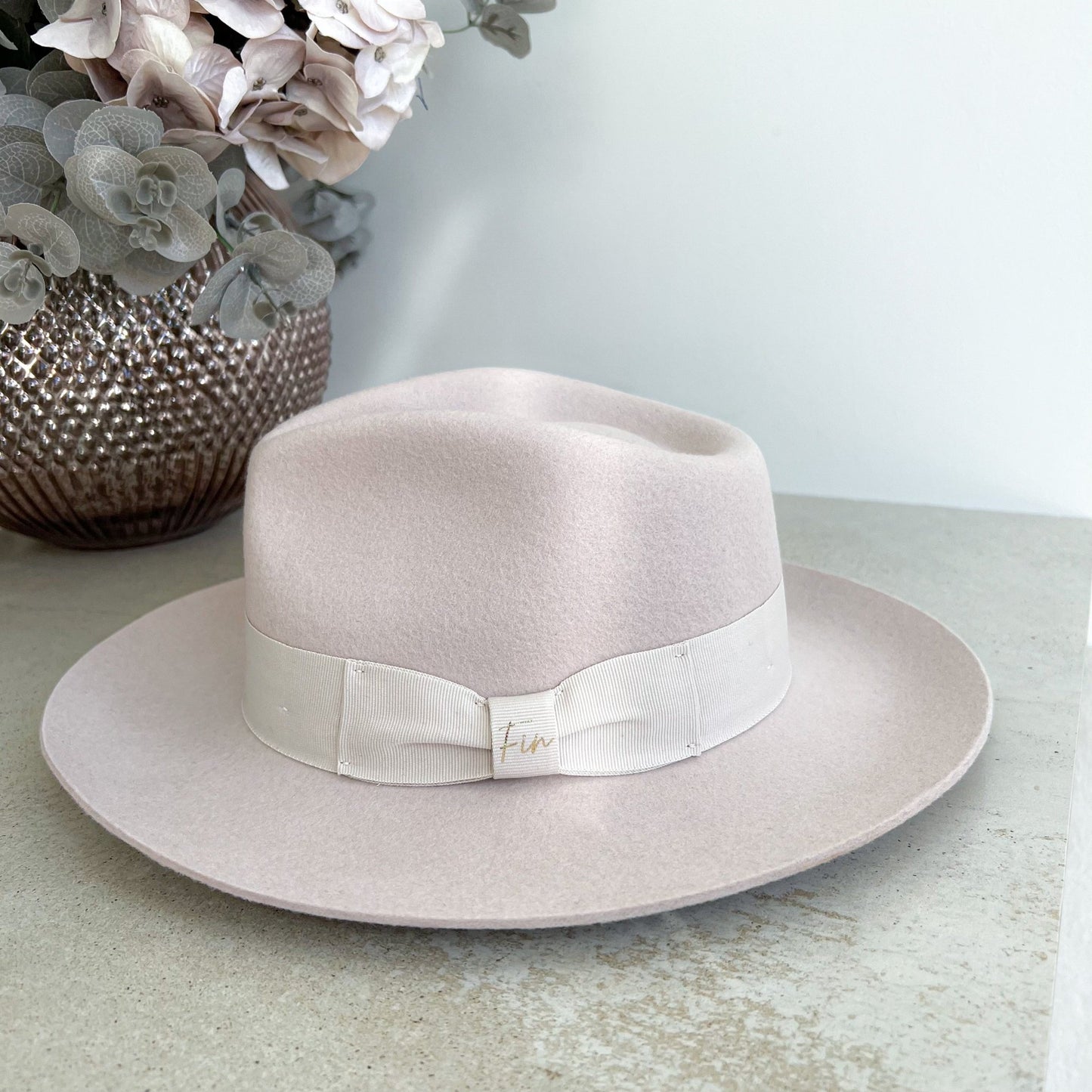 Personalised Wide Snap Brim Wool Fedora Hat - OLIVIA AND GRAY LTD