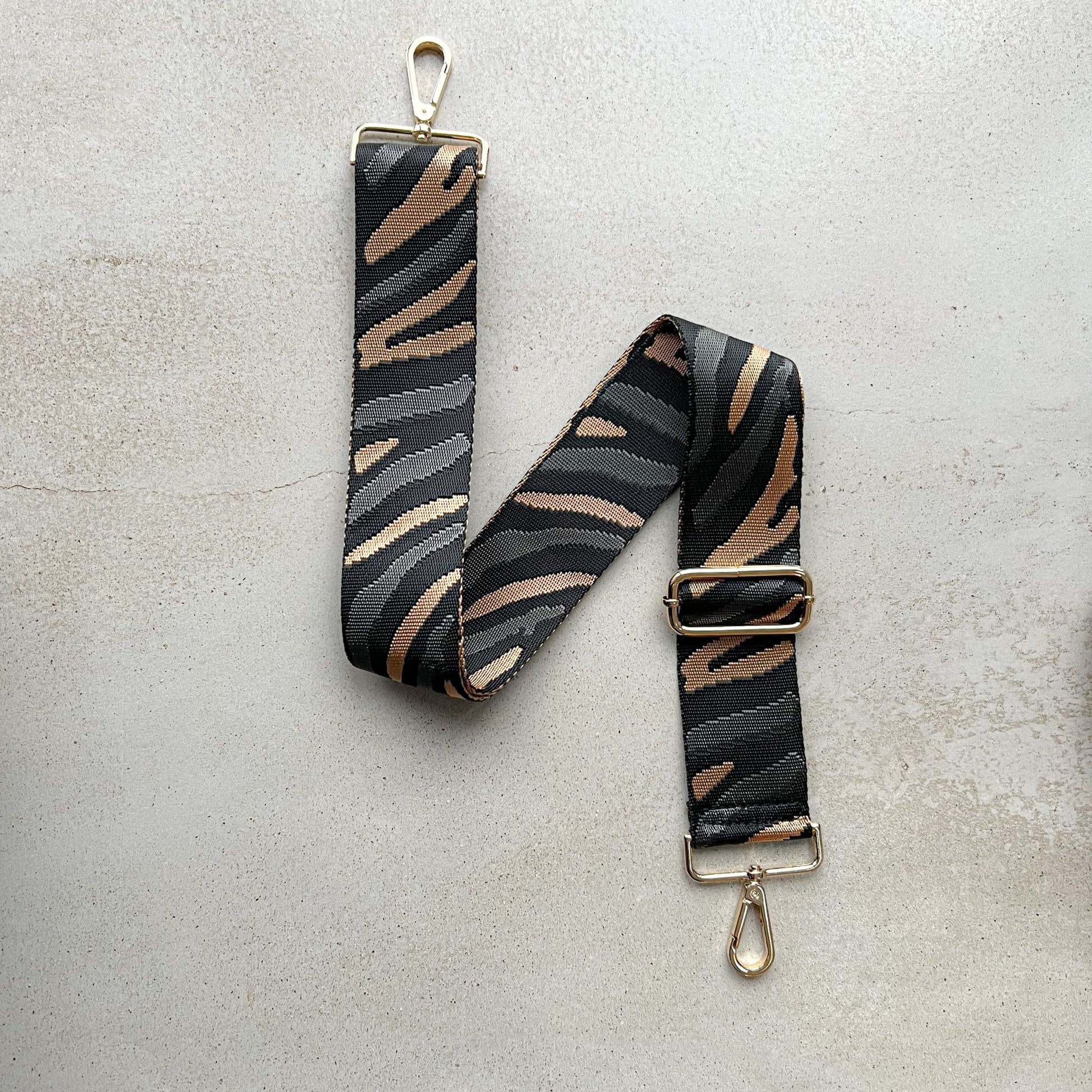 Zebra multi Print Pattern Bag Straps - OLIVIA AND GRAY LTD